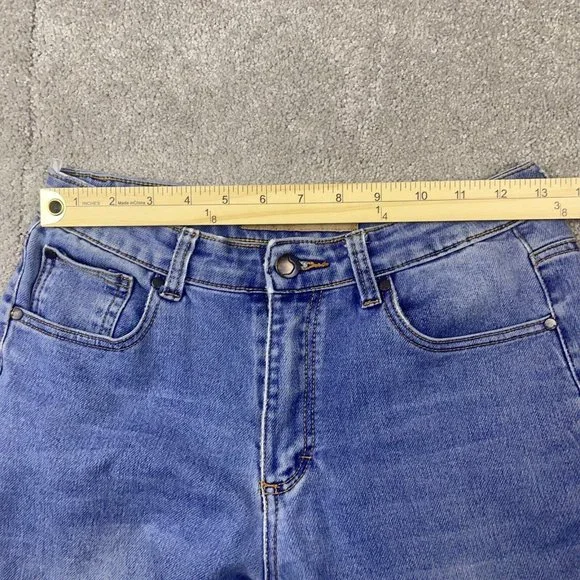 Joe's Jeans Girl's Size 16 (25x29) Mid-Rise Medium Wash Straight Leg Denim - Picture 6 of 12